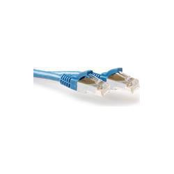 Thumbnail - ACT Blue 1 meter SFTP CAT6A patch cable snagless with RJ45 connectors. Cat6a s/ftp snagless bu 1.00m (S/FTP, CAT6a, 1 m)...