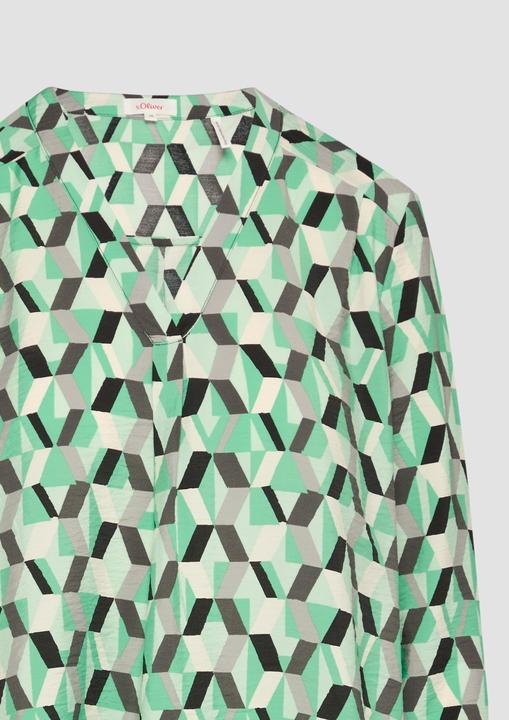 Actual product image s.Oliver Bluse Strukturierte Bluse mit V-Ausschnitt (40)
