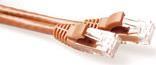Actual product image ACT Brown 0.5 meter U/UTP CAT6 patch cable snagless with RJ45 connectors. Cat6 u/utp snagless bn 0.50m (U/UTP, CAT6, 0.50 m)