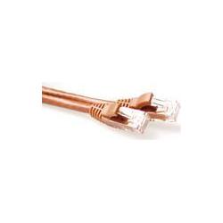 Thumbnail - ACT Brown 10 meter U/UTP CAT6 patch cable snagless with RJ45 connectors. Cat6 u/utp snagless bn 10.00m (U/UTP, CAT6, 10 ...