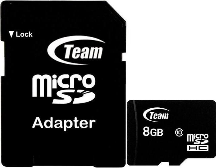 Productafbeelding Team Group Micro SDHC-geheugenkaart MicroSDHC klasse 10 (8 GB, microSDHC, U1)