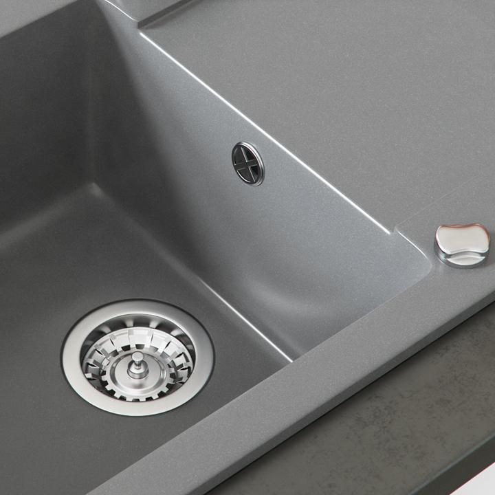 Produktbild Bergström Spülbecken (Einbauspüle mit Abtropffläche, 50 cm, 59 cm)