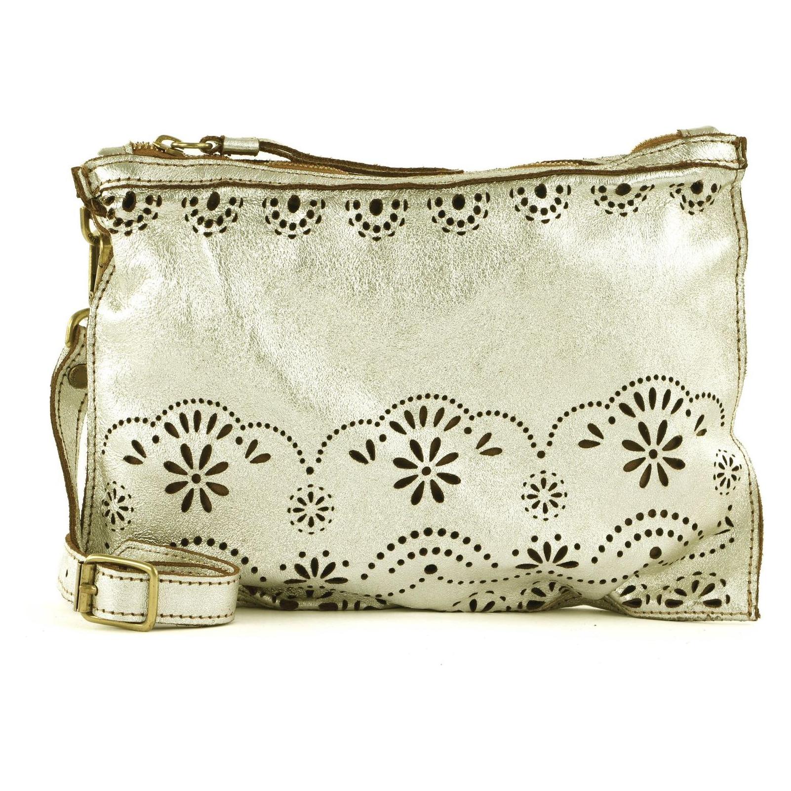Caterina Lucchi, Damen, Handtasche, Catania Pochette, Silber