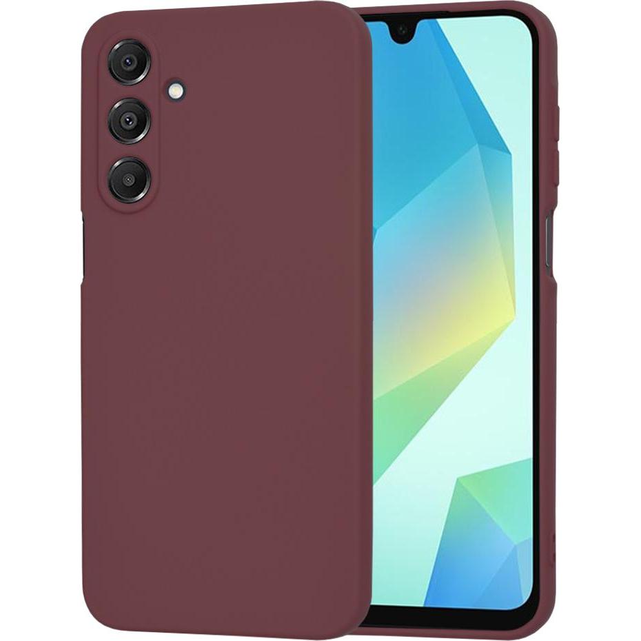 Techsuit - SoftFlex - Samsung Galaxy A16 4G / A16 5G - Plum Red (Samsung Galaxy A16, Samsung Galaxy A16 5G), Cover smartphone, Rosso