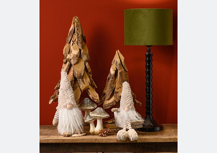 Image du produit G. Wurm Lutin en textile beige (L/H/P) 16x32x11cm