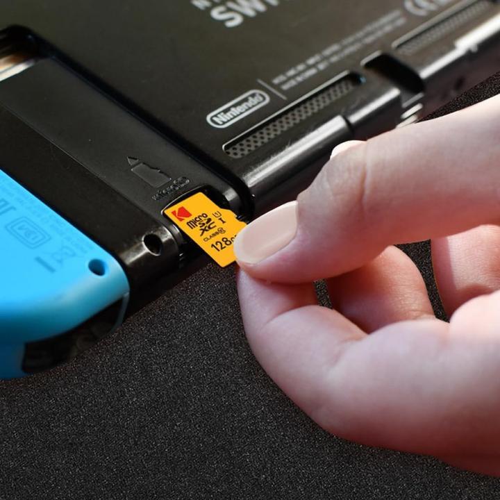 Actual product image Emtec Kodak - Flash memory card (microSDXC to SD adapter included) (128 GB, microSDXC, U1, UHS-I)