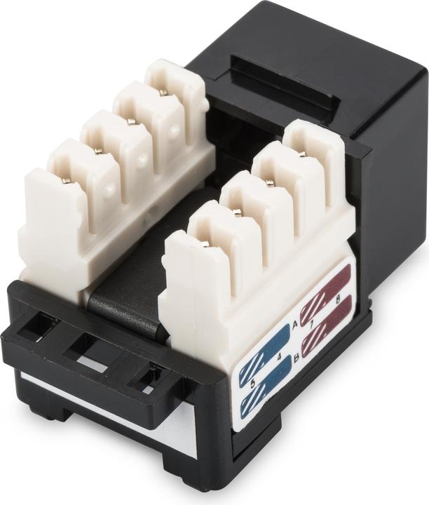 Productafbeelding Digitus Keystone Module Cat6 RJ45 onafgeschermde kabelinstallatie via LSA-strips Klasse E (Keystone module)