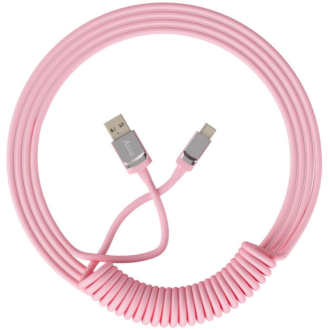 Akko Coiled Aviator Cable, Maus + Tastatur Zubehör, Pink
