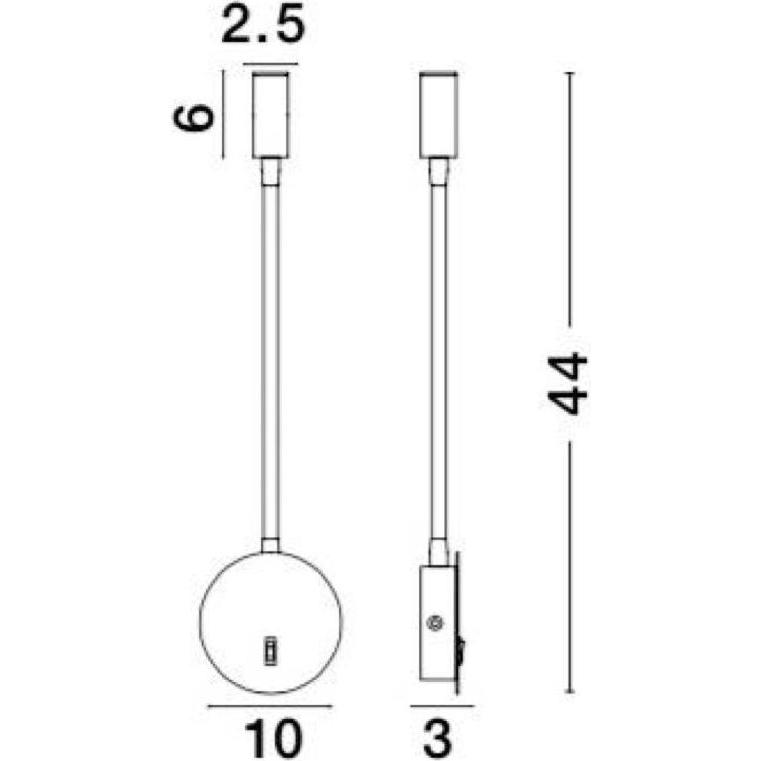Thumbnail - Nova Luce, Wandleuchte + Deckenleuchte, Jaco (190 lm)