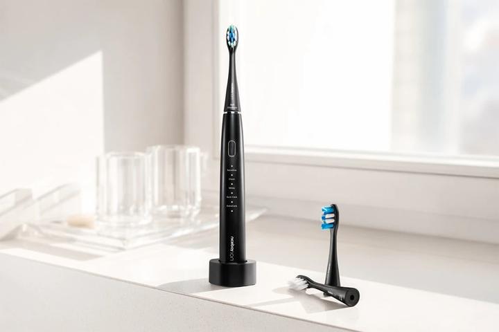 Actual product image Niceboy Electric toothbrush ION Sonic Elektrisk Tandbørste Sort