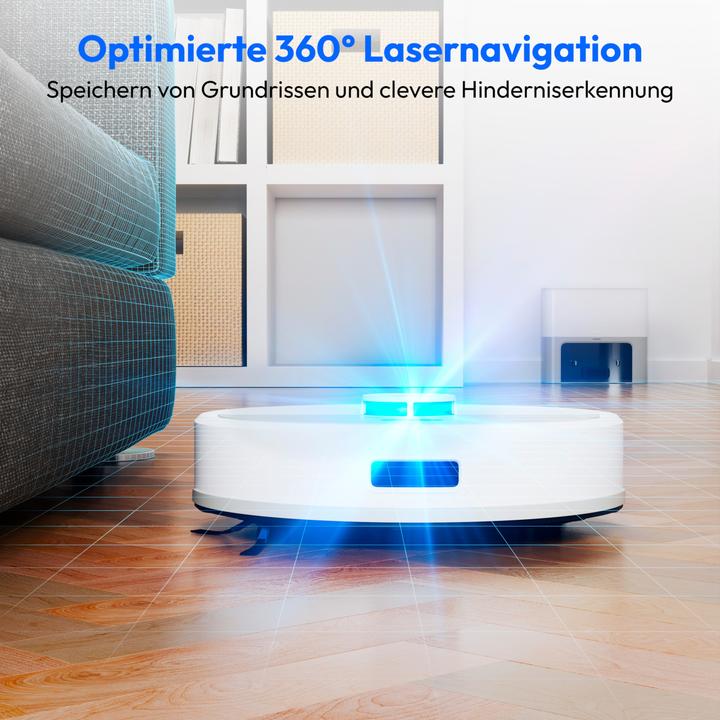 Image du produit Medion X22 SW+ Saugroboter mit Absaugstation & Wischfunktion (5000 Pa)