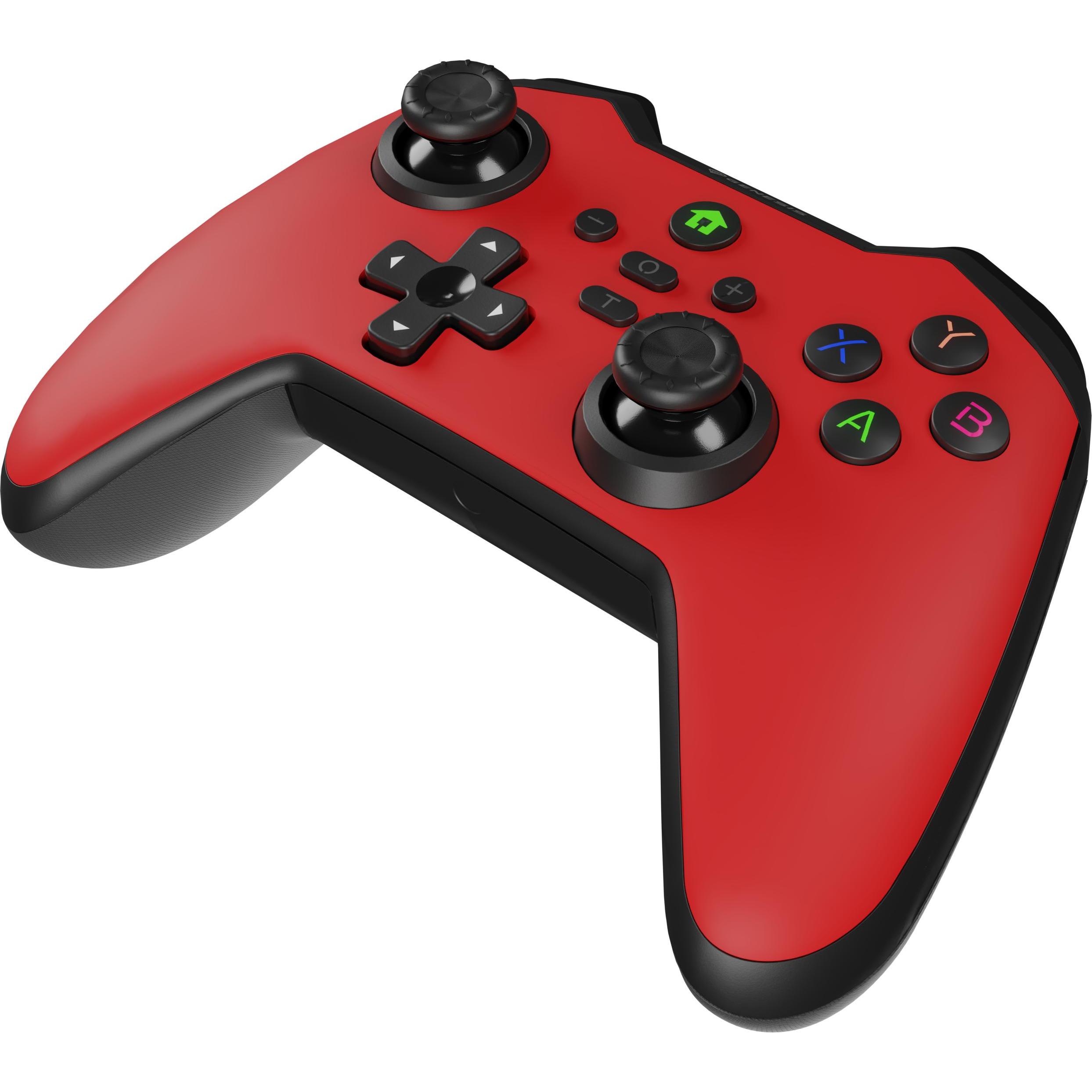 Genesis Gamepad MANGAN 400 cablato rosso/nero (Android, iOS, PC, Switch, Mac), Controller gaming, Rosso