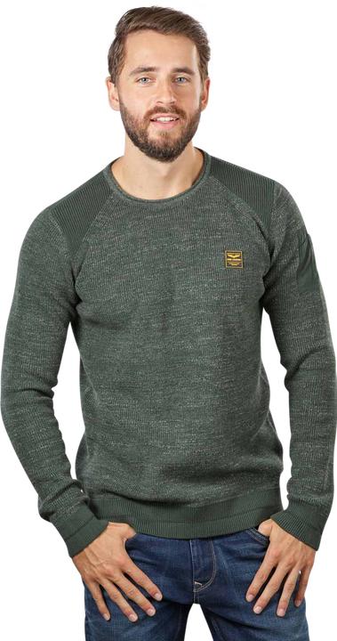 Pme Legend Round Neck Pullover Cotton Rib Knit Urban Chic (S)