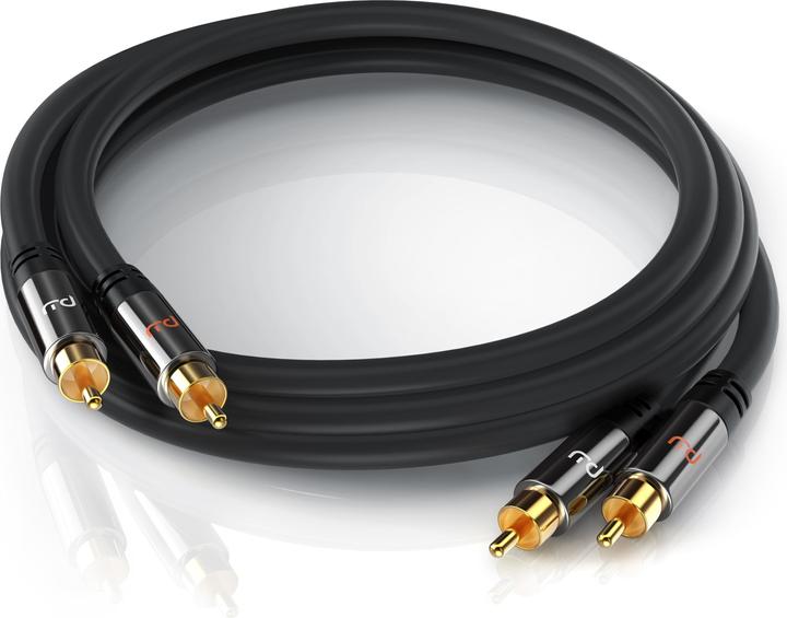 Produktbild Primewire Stereo Cinch Audio Kabel, RCA, HiFi Audio-Kabel mehrfach geschirmt, 2x Cinch auf 2x Cinch (0.50 m, Cinch)
