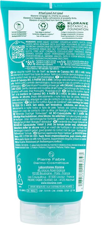 Produktbild Klorane Duschgel mit Eau de Tiare (200 ml)