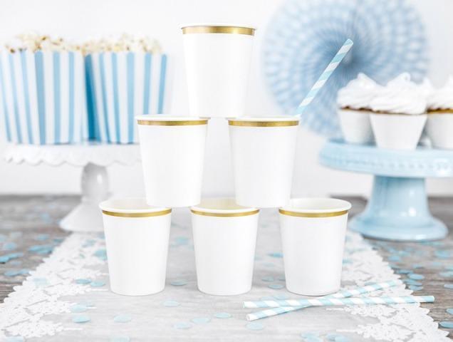 Actual product image Partydeco Mug White (6 pieces) (6x)