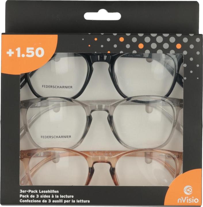 Trisa Lesebrille 3er Set +1,5 (+1.5)