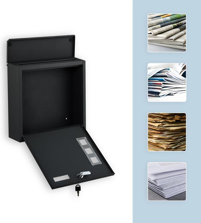 Actual product image Relaxdays Briefkasten mit Sichtfenster