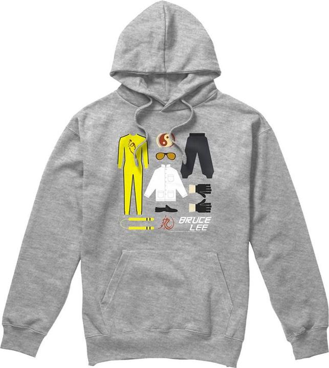 Produktbild Bruce Lee Kapuzenpullover meliert (XL)
