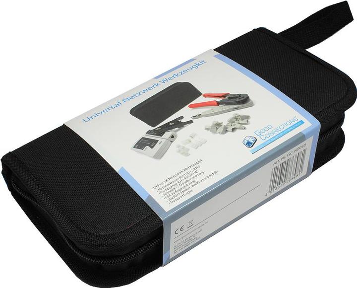 Good Connections Universal network tool kit 15,20cm (6") 1, incl. 20x RJ45 plugs/kink protectors, ® (Tool)