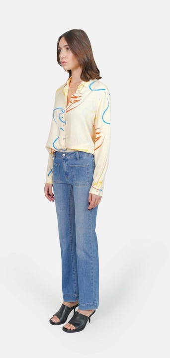 Produktbild F.A.M. Paris e bootcut-jeans aus stretch-baumwolle, damen bella (29)