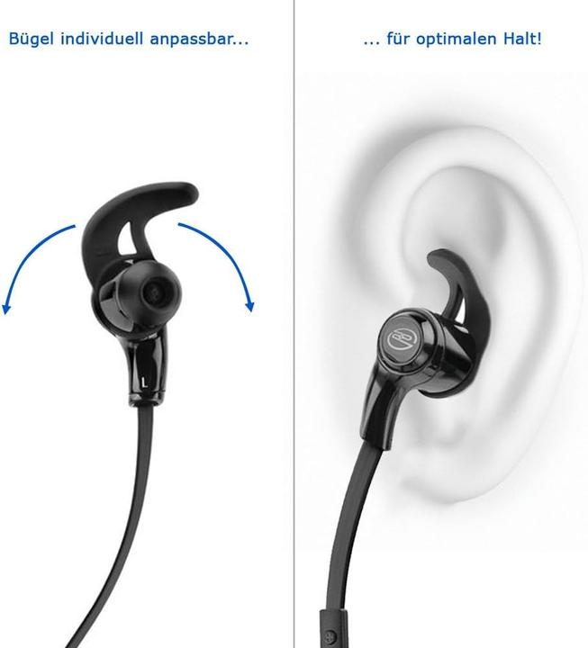 Actual product image deleyCON SOUNDSTERS Sports nano in ear binaural wireless black mobile headset (Wireless)