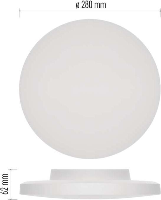 Actual product image Emos LED-Anbauleuchte DIONI rund, weiss, 15W, mit Farbtemperatur-Änderung (1725 lm)