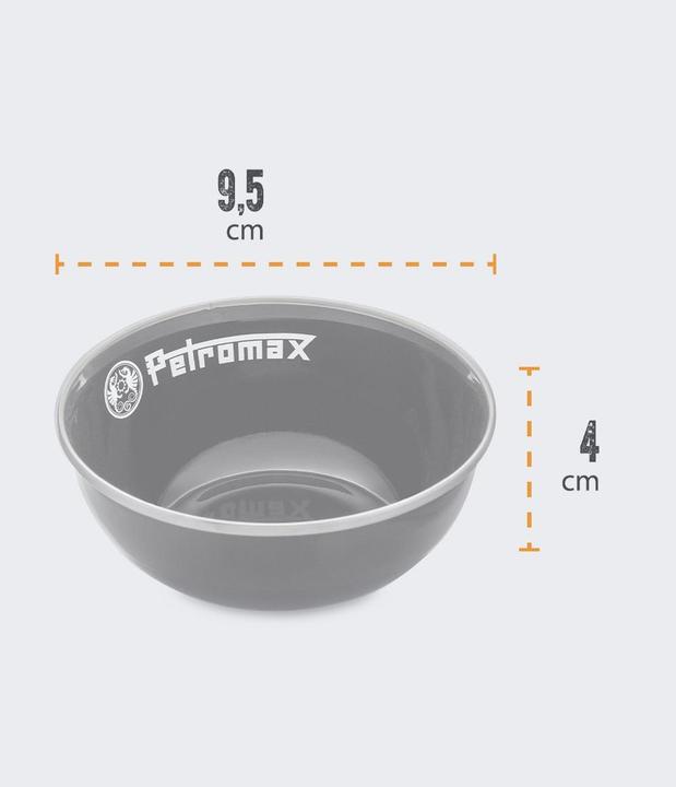 Produktbild Petromax Emaillierte Schüsseln schwarz 160ml 2 Stk.