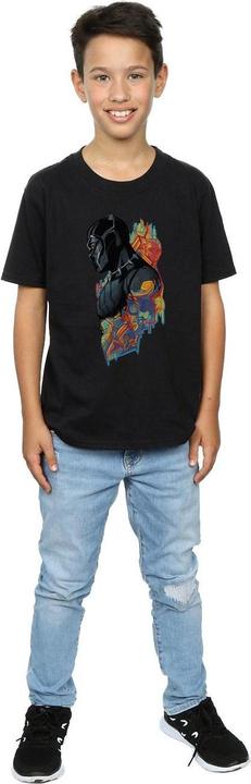 Actual product image Boys Black Panther Profile T-Shirt (128)