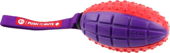 GiGwi Premi per silenziare la palla da rugby (Palla giocattolo per cani)