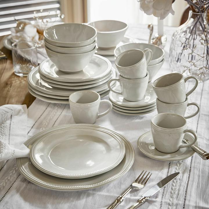 Actual product image Loberon Teller 6er Set Norrvik hellgrau (6 pcs.)