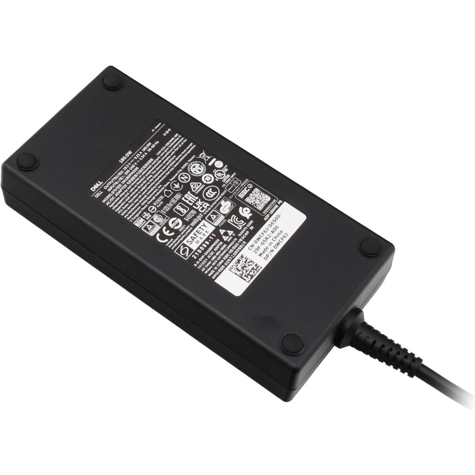 Dell 0WW4XY (180 W), Notebook Netzteil, Schwarz