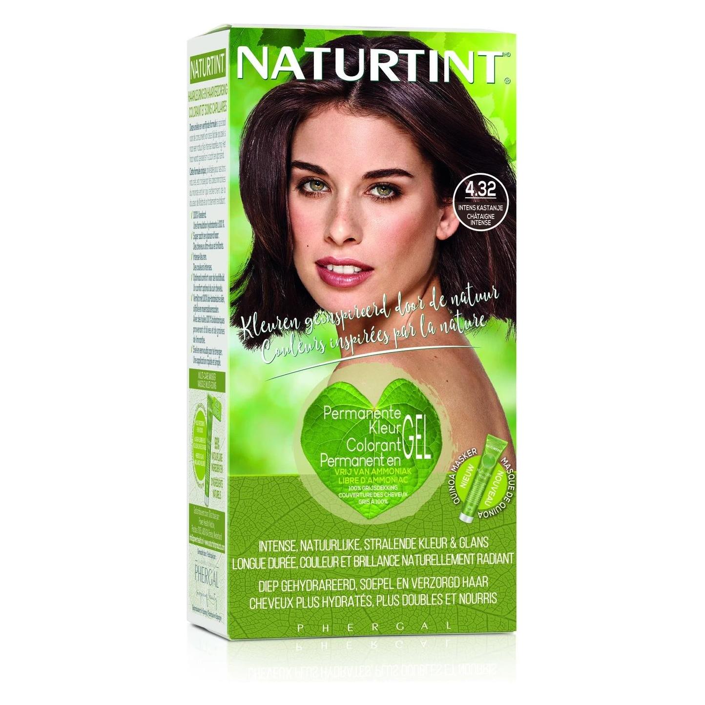 Naturtint, Haarkleur, 4.32 Intense Chestnut Hair Color (4, 32 Intens Kastanjebruin)
