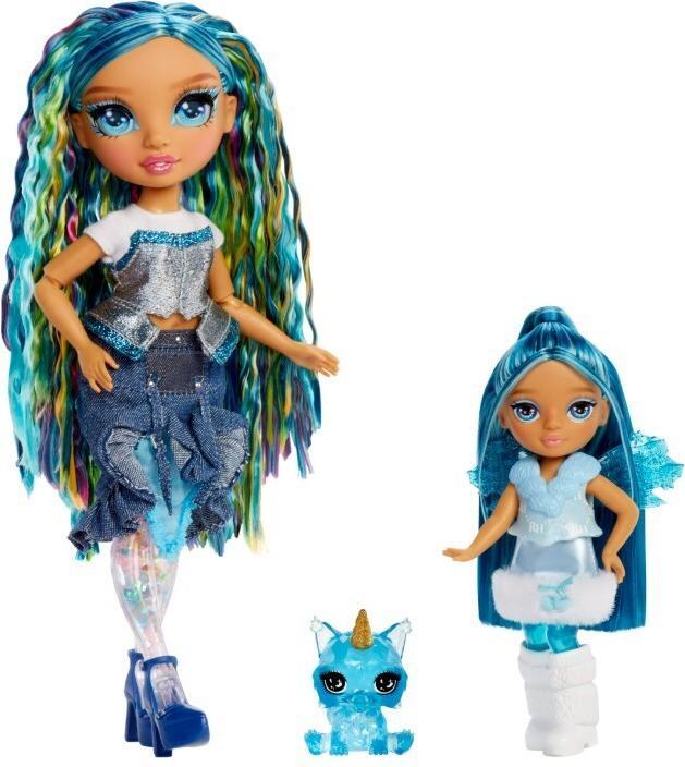 Actual product image MGA Rainbow High Littles Rainbow Fantasy Fairies Doll- Sapphire (blue)