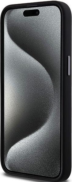 Actual product image DKNY DKHCP15LSMCBSK iPhone 15 Pro 6.1" czarny/black hardcase Liquid Silicone Metal Logo (Apple iPhone 15 Pro)