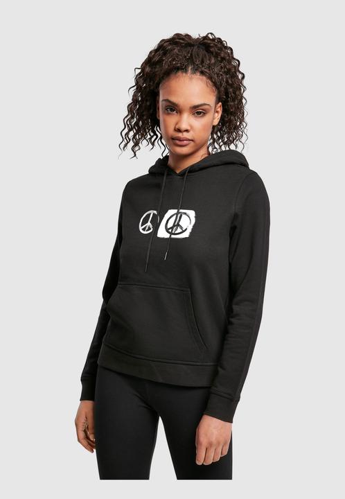Produktbild Merchcode Ladies Peace - Double Peace Black Basic Hoody - 161625 (M)