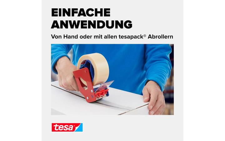 Produktbild tesa tesapack SOLID & STRONG Packband, leise abrollbar (50 mm)
