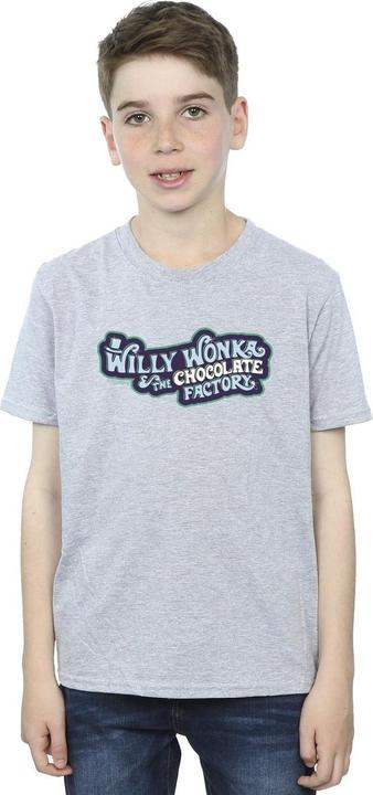 Produktbild Willy Wonka & the Chocolate Factory Chocolate Factory Logo TShirt Jungen (128)