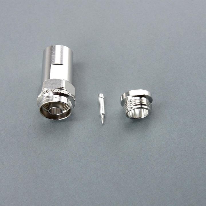 Produktbild Telegärtner N-Kabelstecker löt/klemm, Druckverschraubung IP 67, B01, RG-213/U, RG-214/U, 9880 Belden
