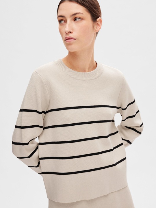 Produktbild Selected Femme Langärmeliger Baumwoll Strickpullover (XL)