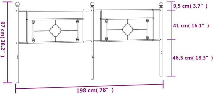 Actual product image vidaXL Jana (198 x 3 x 97 cm)