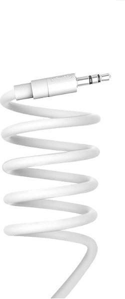 Image du produit DENMEN 3,5-Zoll-Stereokabel (Buchse auf Buchse), weiss, 1 m, DX01 (1 m)
