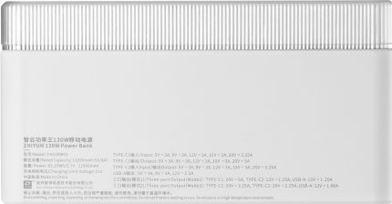 Produktbild Zhiyun MOLUS 130W Power Bank, white (C000607C2) (130 W)