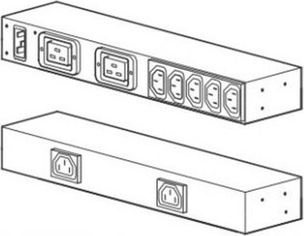 Produktbild APC Rack PDU Basic 0U/1U 100-240V/20A 220-240V/16A (7) C13 (2) C19
