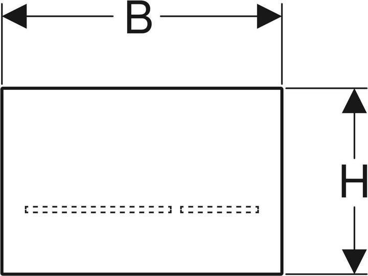 Immagine prodotto Geberit Piastra attuatore Sigma80 per lavaggio a 2 volumi senza contatto