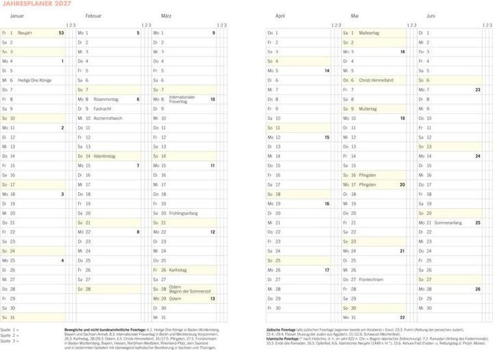 Produktbild Heye Agenda Lady (A6, 1 Woche / 2 Seiten)