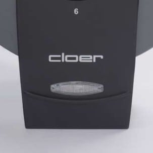 Actual product image Cloer 1625. width: 240 mm, depth: 185 mm, height: 100 mm. Power: 930 W. Material: metal