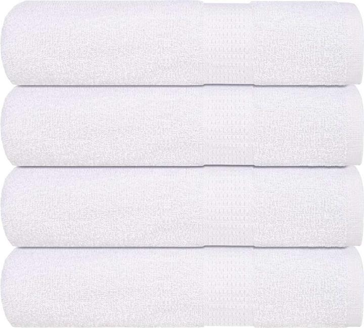 Produktbild VidaXL Handtücher 4 Stk. Weiss 50x100 cm 360 g/m² 100% Baumwolle Badetuch (50 x 100 cm)