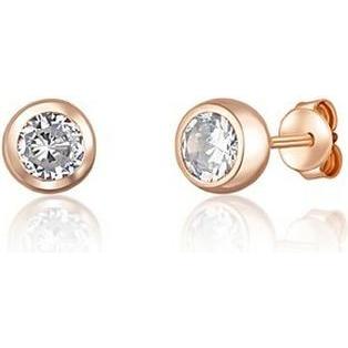 JVD, Ohrringe, Minimalist bronze stud earrings SVLE0897XH2RO0 - Diameter: 0.6 cm