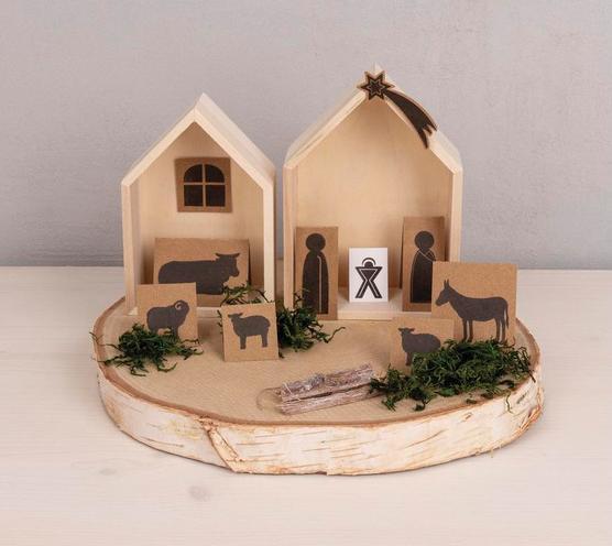 Actual product image Rayher Wood Frame Houses, FSC Mix Credit